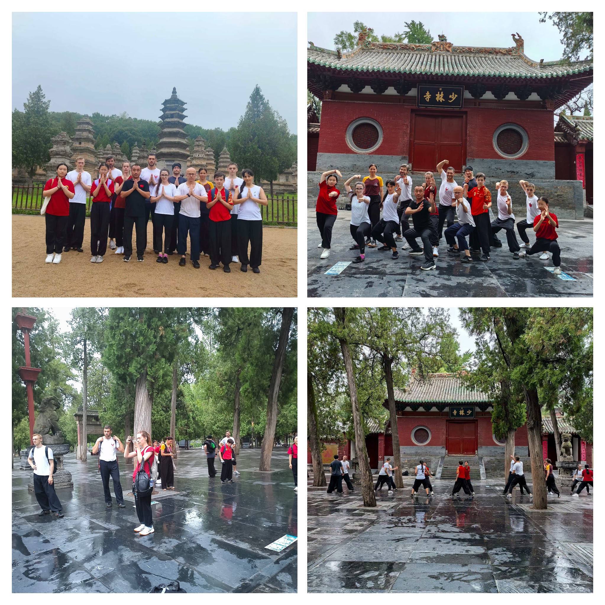 Traing vor dem Shalolin Temple
